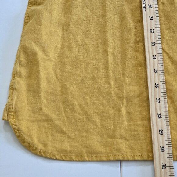 Levi's Relaxed Fit Shirt Mens L Mustard Yellow LS Cotton Buttons Pockets Western - Picture 8 of 16